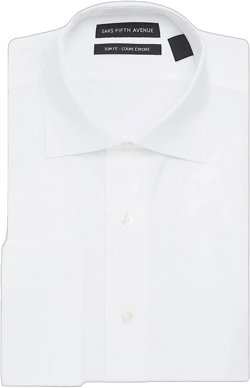 Saks Fifth Avenue Men's Slim Fit Poplin Dress Shirt