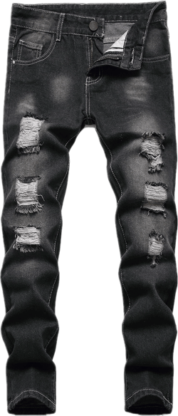 Fredd Marshall Boy's Skinny Fit Ripped Destroyed Distressed Denim Jeans