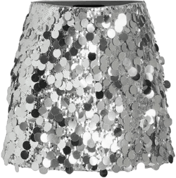 Sequin Mid Waist Mini Skirt