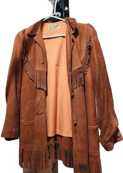 Women's Vintage Suede Fringe Jacket