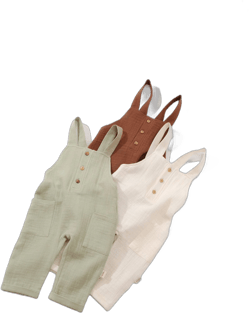 Baby Boy Organic Muslin Romper