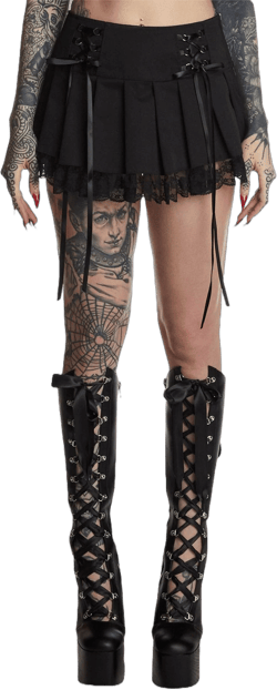 Widow Song of Sadness Pleated Skirt