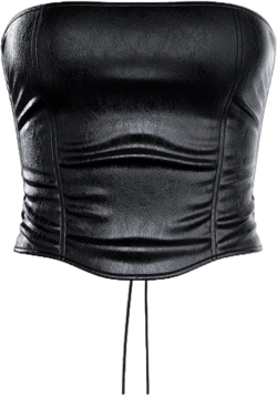 Finesse Nika Faux Leather Top