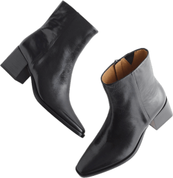 Madewell Ardin Crinkled Leather Ankle Boots
