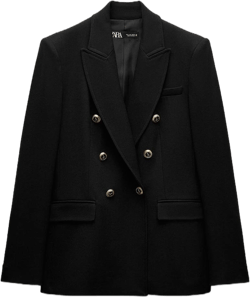 Zara Tailored Double Breasted Blazer