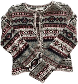 Vintage Women’s Large Cropped Cardigan Sweater