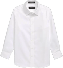 Nordstrom Kids' Solid Button-Up Dress Shirt in White at Nordstrom Rack, Size 5