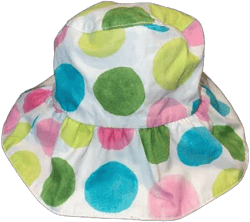 Gymboree Girls 12-24 Months Dot Sun Hat Polka Dots Easter Chin Strap