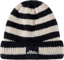 Gothic Blue Banana Knitted Beanie