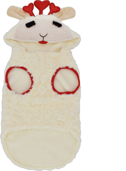 Multipet Lamb Chop Plush Dog Hoodie