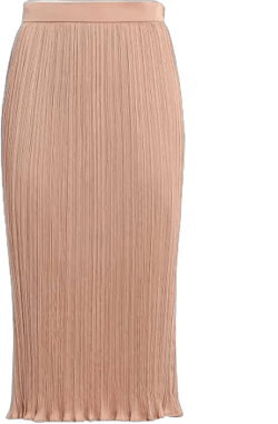 MAX MARA Pleated satin skirt - EMMY - Blush Pink - Italian 44/US 10