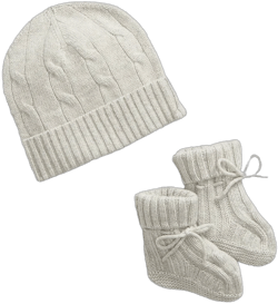 Ralph Lauren Baby Boy's Cashmere Beanie & Bootie Set