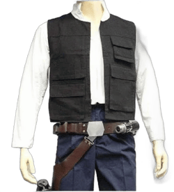 Han Solo Anh White Long Sleeves Shirt Only