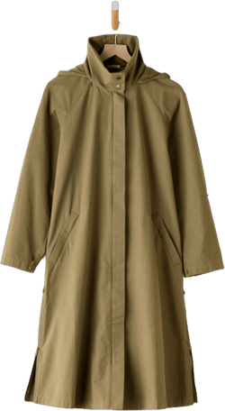 Olive Grove Longline Modern Trench