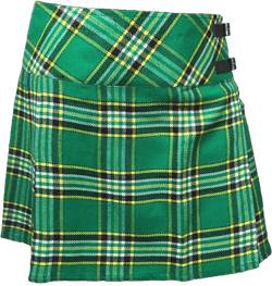 Irish Tartan Scottish Mini Billie Kilt Mod Skirt
