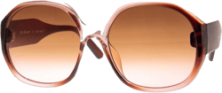 A.J. Morgan Women's Oversized, Vintage Inspired Boho Sunglasses in a Two-Tone Color Pattern Round