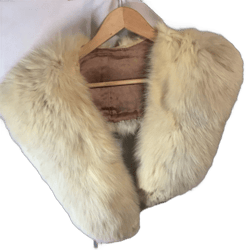 Vintage Fur Shawl Stole