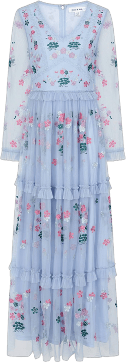 Frock and Frill Women's Linnea Floral Embroidered Maxi Dress