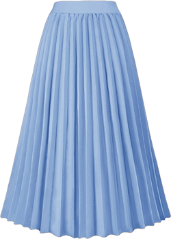 GOLDSTITCH Women's High Waist Pleated Midi Skirt