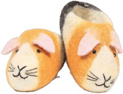 Guinea Pig Felt Baby Booties