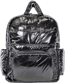 7AM Voyage Diaper Bag Backpack - Unisex Multifunctional Waterproof Travel Bag, Large Capacity Carry on Backpack with Padded Shoulder Straps, Newborn Essentials Backpack for Traveling | (Black Polar)