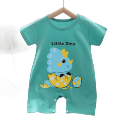 Ovbmpzd Green Newborn Pajamas Unisex Cotton Cute Short Sleeve Trendy Animal Print Bodysuit Preemie Onesies 0-3 Monthes