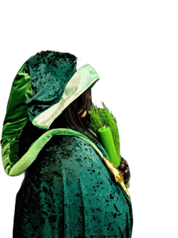 Medieval Elven Velvet Cape with Hood