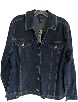 Karen Scott Blue Denim Jean Jacket