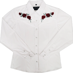 White Horse Women's Roses Western Shirt