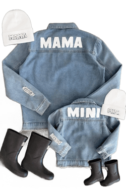 Mom & Me Chenille Patch Denim Jacket