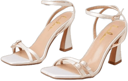 Lulus Satin Ankle Strap High Heel Sandals