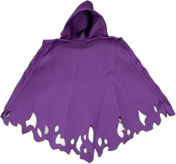 Su-nwh-gb: 1/12 Green Goblin Style Wired Hooded Purple Cape For 6"