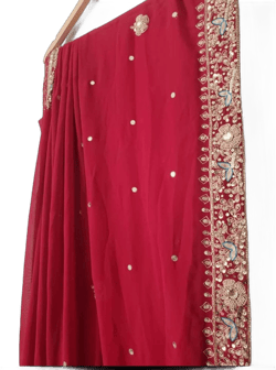Embroidered Saree Fabric