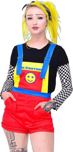 in Control Clothing Kidcore Aesthetic Overalls
