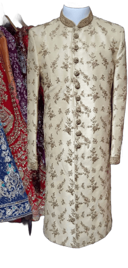 Nazranaa Floral Embroidery Sherwani