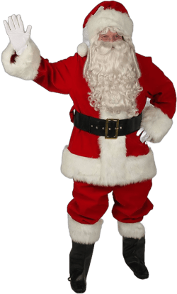 Halco Men's Regal Velvet Santa Suit Costume