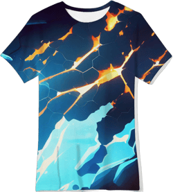 RAISEVERN 3D Graphic Printed Short Sleeve T-shirt