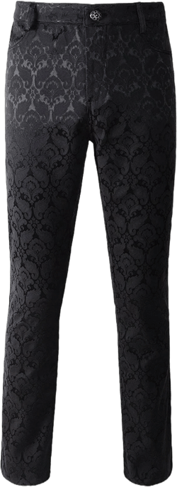 DarcChic Men's Gothic Brocade Trousers