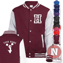 Custom Name and Unisex Baseball Jacket