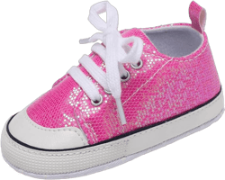 Baby Shoes,Infant Boys Girls Non-Slip Soft Sole Lightweight Sneakers,Unisex First Walking Shoes for 0-18 Months Toddler 12-18 Months Infant B1/Rose Red Sequins