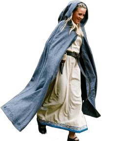 Hand-Stitched Embroidery Wool Cloak