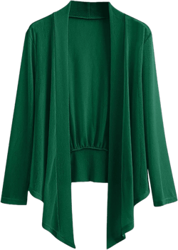 Womens Lightweight Chiffon Cardigan Capes 2024 Sheer Mesh Long Sleeve Open Front Thin Jacket Comfy Breathable Outerwear
