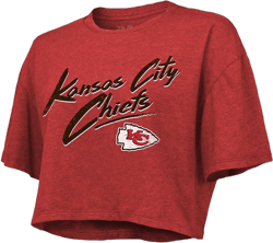 Kansas City Chiefs Women's Black Dirty Dribble Short Sleeve TShirt