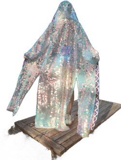 Hologram Mermaid Kimono Jacket with Sequins