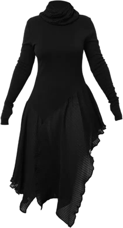 Metamorphoza Women's Asymmetrical Chiffon Tunic