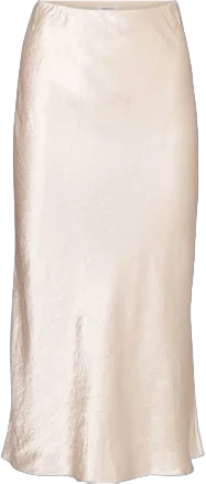 Aritzia Babaton Women's Slip Satin Maxi Skirt in Denude | 12