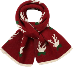 nezababycos Christmas Red White Scarf Striped Knit Candy Cane Scarf Snowman Long Scarves for Women Men Holiday Winter