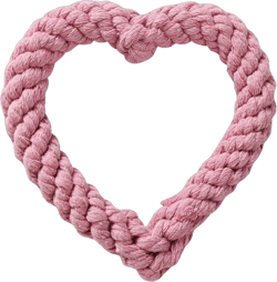 Dog Chewing Rope, Valentine's Day Dog Chew Toys, Heart Shaped Dog Cotton Rope Toys, Puppy Teething Toys, Dog Throwing Toys, Teeth Cleaning Toys for Dogs