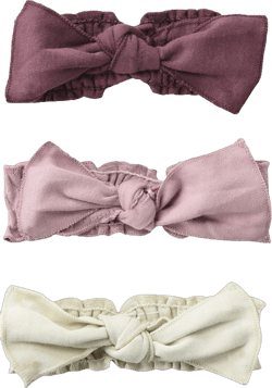 L'ovedbaby Baby Girls' Organic Smocked Headband, Purples, 0-12 Months (up to 22 lbs)