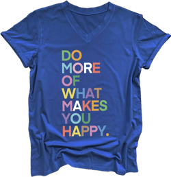 Women's Fun Happy Graphic Letter Printed T-shirt